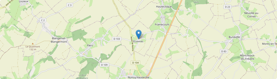Écoivres - Carte