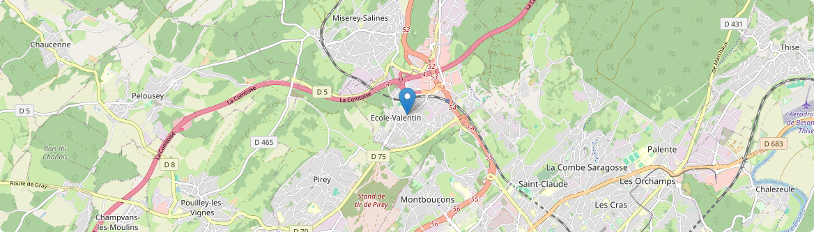 École-Valentin - Carte