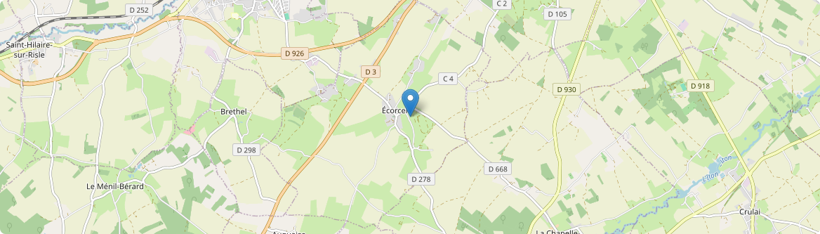 Écorcei - Carte