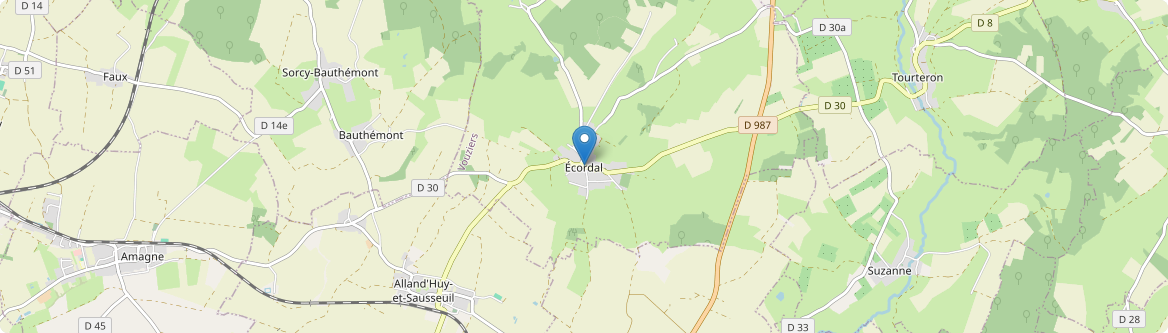 Écordal - Carte