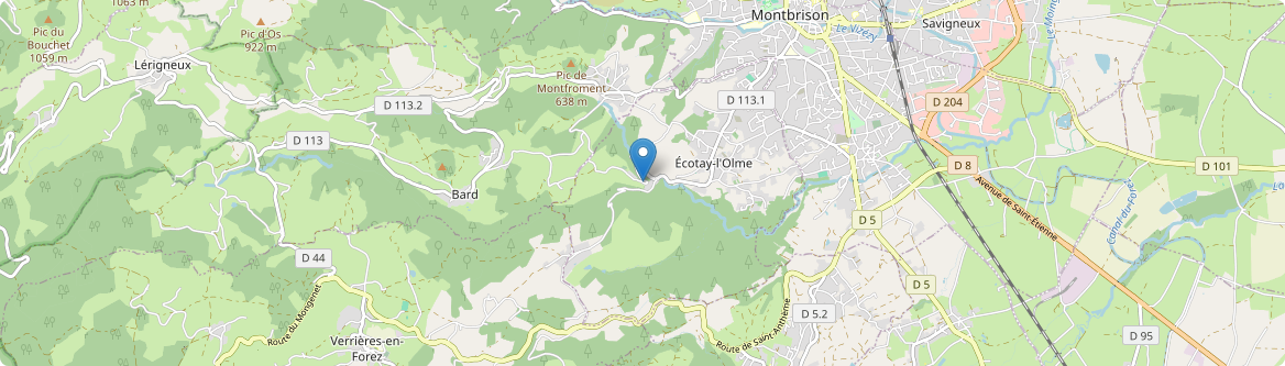 Écotay-l'Olme - Carte