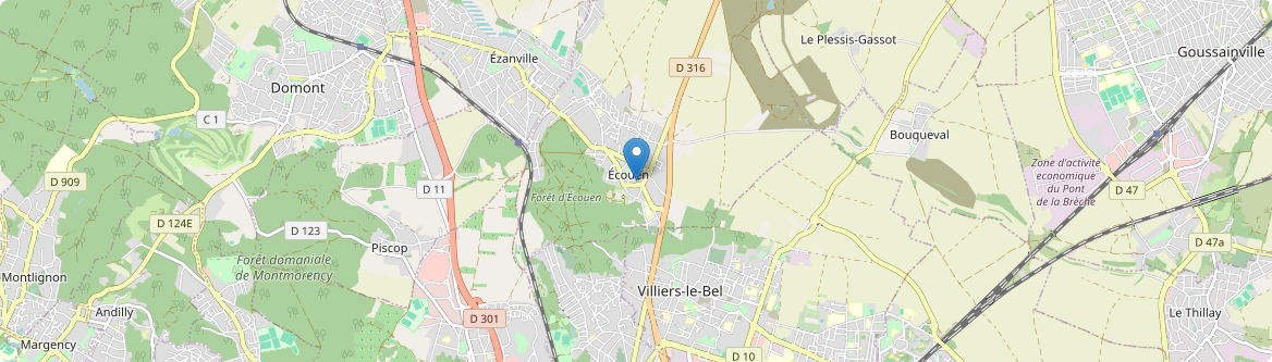 Écouen - Carte