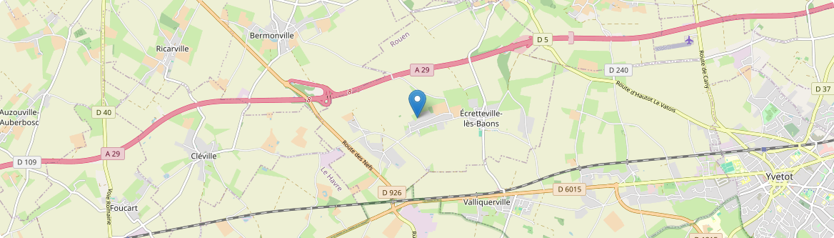 Écretteville-lès-Baons - Carte