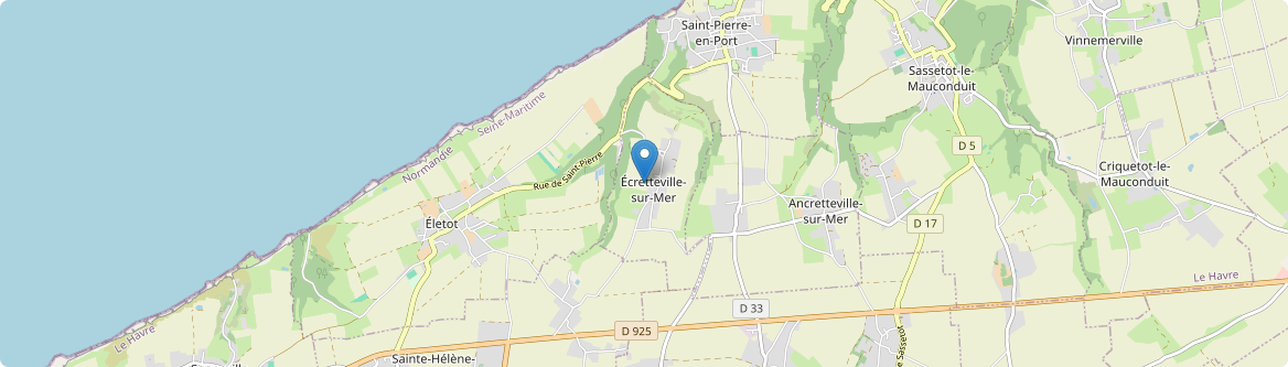Écretteville-sur-Mer - Carte