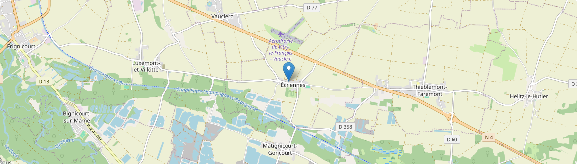 Écriennes - Carte