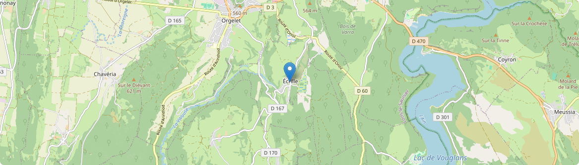 Écrille - Carte