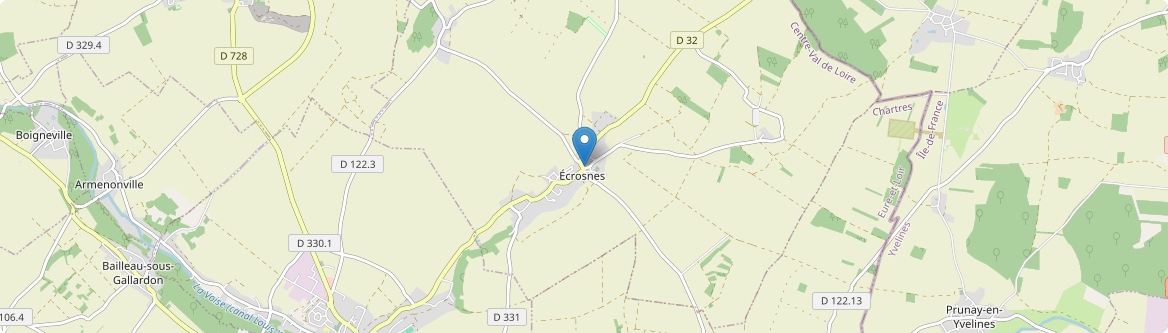 Écrosnes - Carte