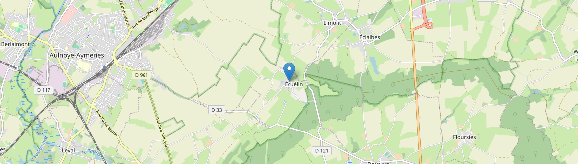 Écuélin - Carte