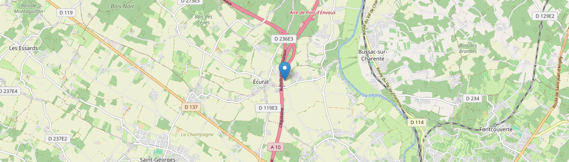 Écurat - Carte