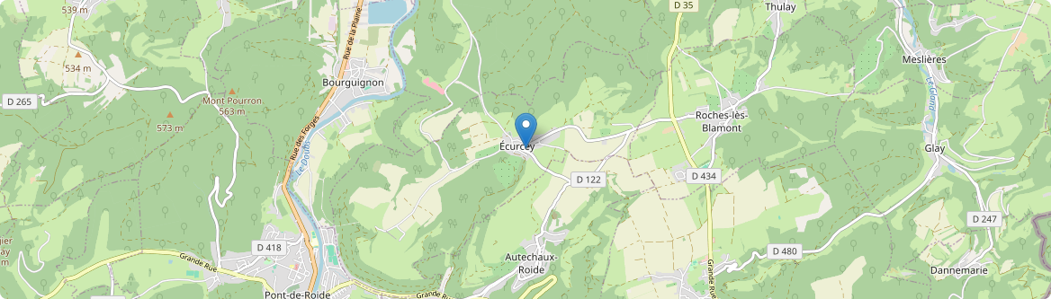 Écurcey - Carte