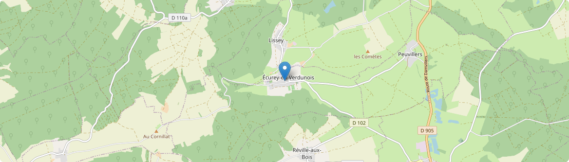Écurey-en-Verdunois - Carte