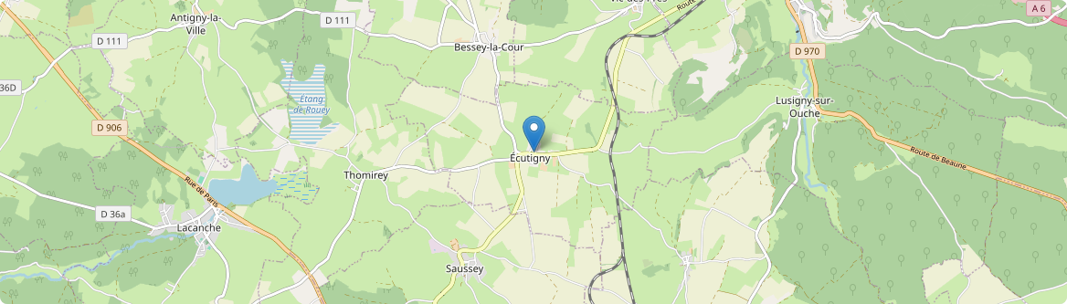 Écutigny - Carte