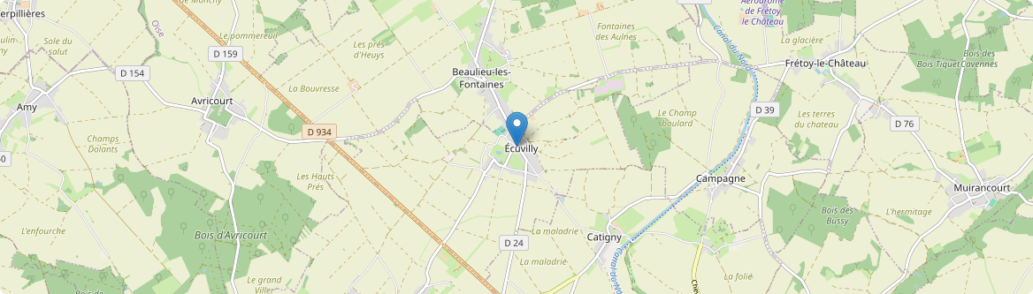 Écuvilly - Carte