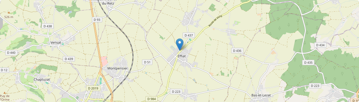 Effiat - Carte