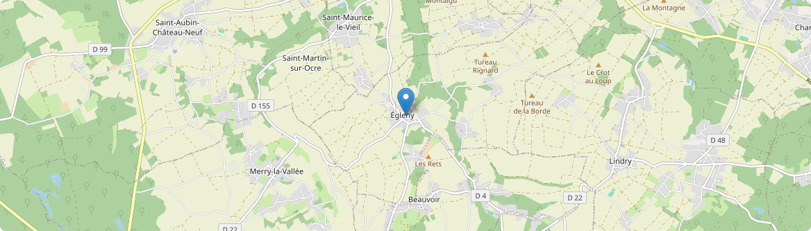 Égleny - Carte