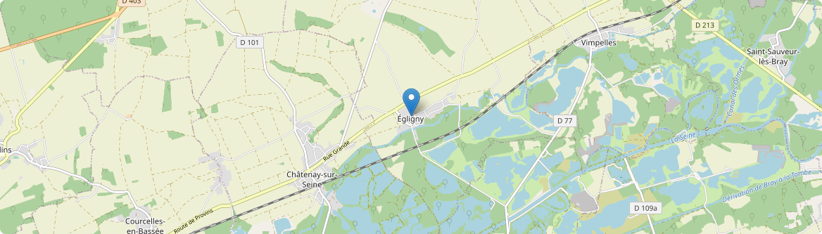 Égligny - Carte
