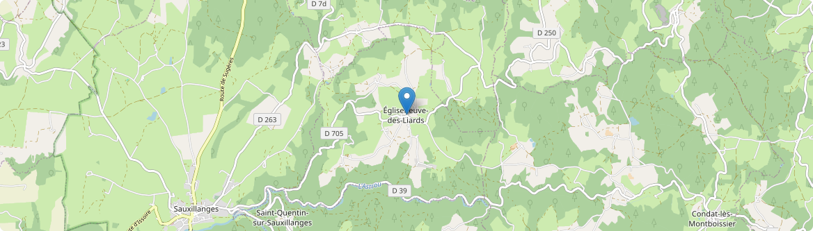 Égliseneuve-des-Liards - Carte