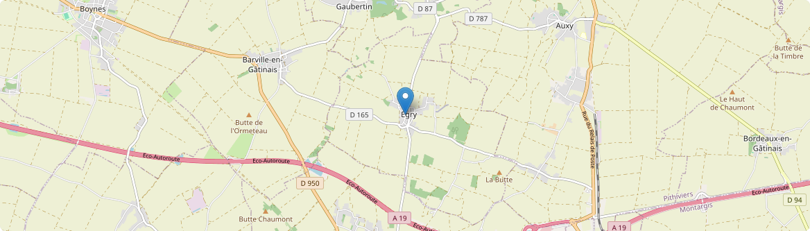 Égry - Carte