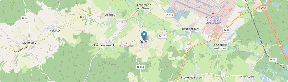 Éhuns - Carte