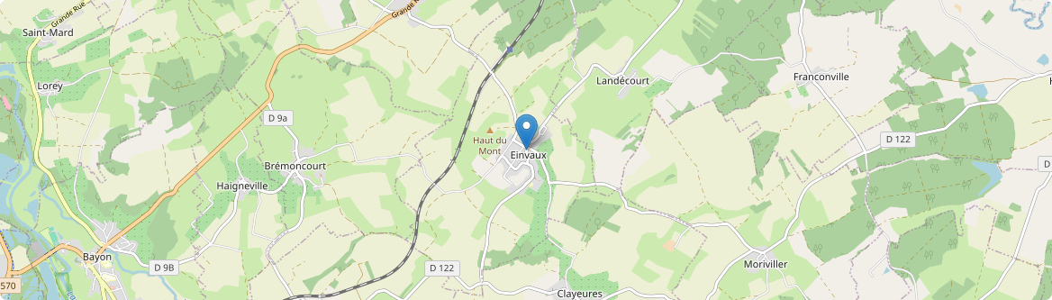 Einvaux - Carte