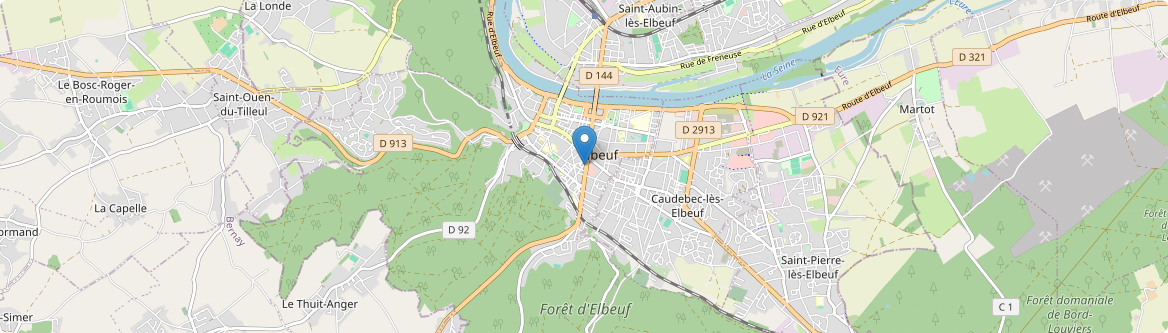 Elbeuf - Carte