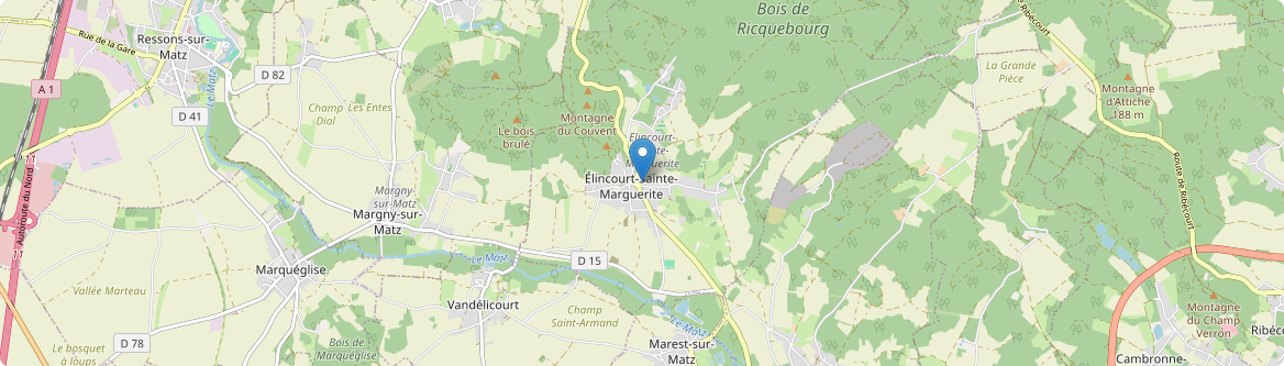 Élincourt-Sainte-Marguerite - Carte