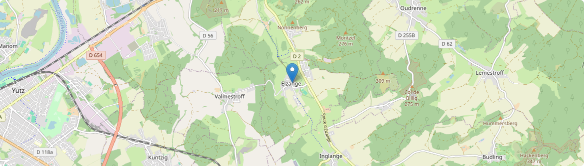 Elzange - Carte