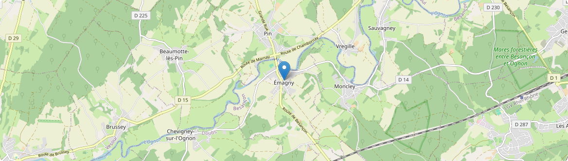 Émagny - Carte