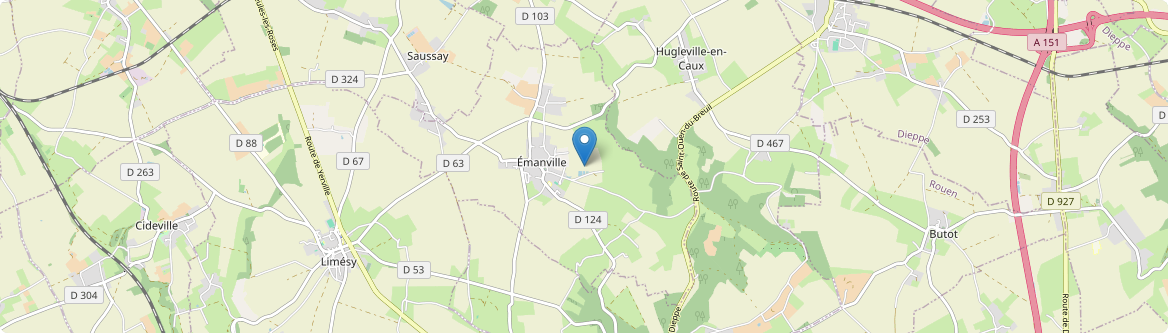Émanville - Carte