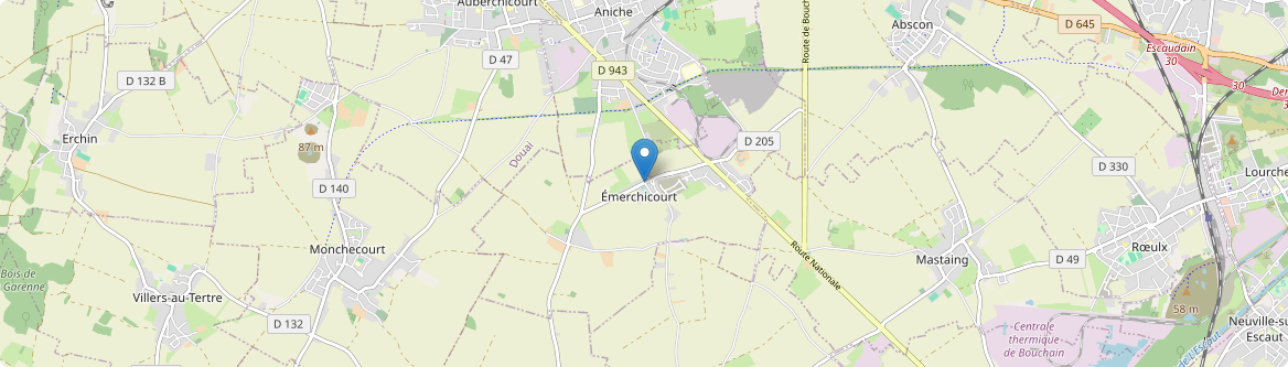 Émerchicourt - Carte