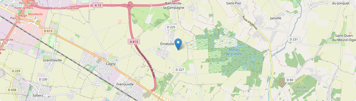 Émiéville - Carte