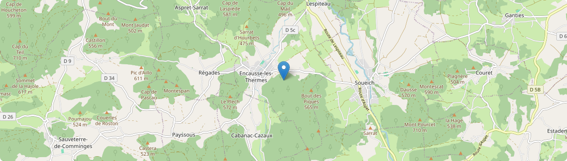Encausse-les-Thermes - Carte