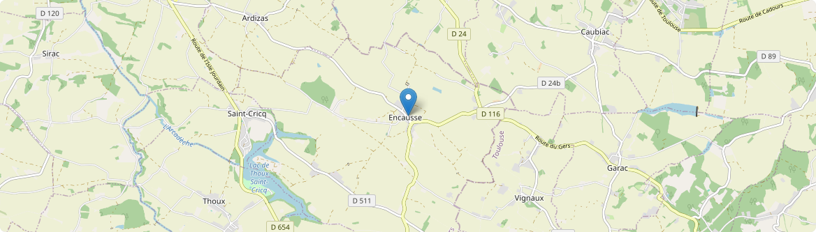 Encausse - Carte