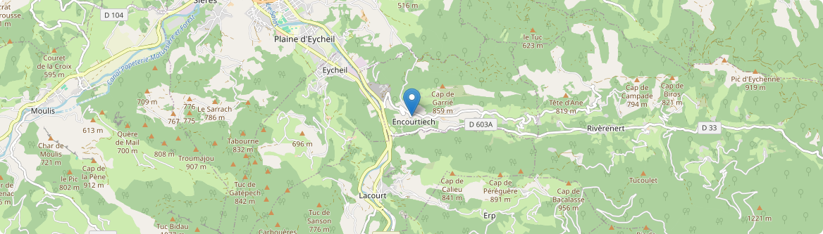 Encourtiech - Carte