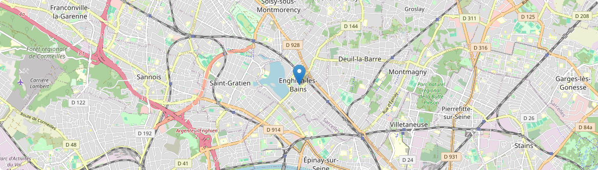 Enghien-les-Bains - Carte
