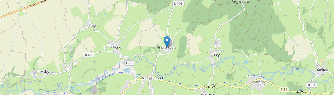 Englancourt - Carte