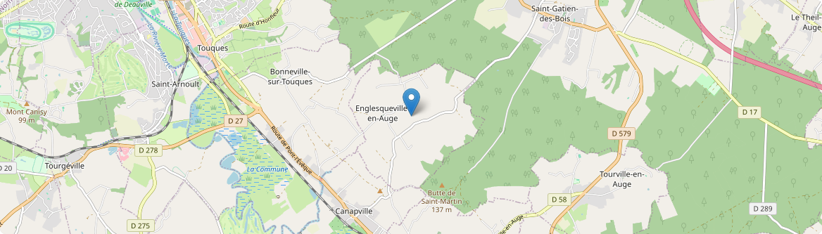 Englesqueville-en-Auge - Carte