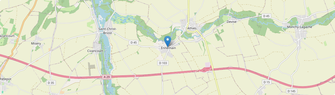 Ennemain - Carte