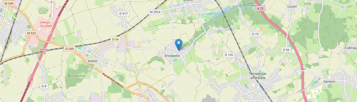 Ennevelin - Carte