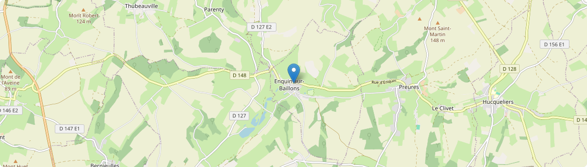 Enquin-sur-Baillons - Carte