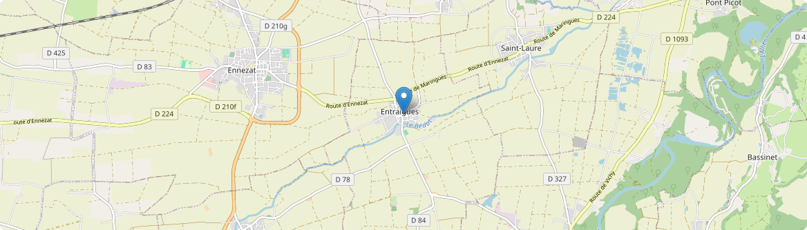 Entraigues - Carte