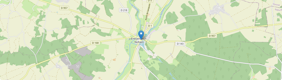 Entrains-sur-Nohain - Carte