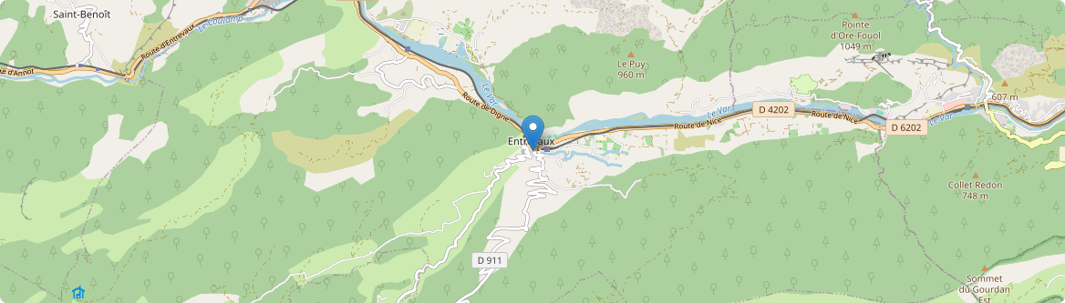 Entrevaux - Carte