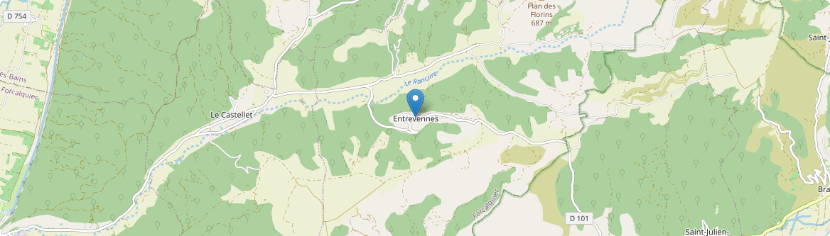 Entrevennes - Carte