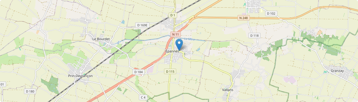 Épannes - Carte