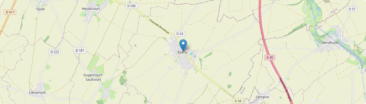 Épehy - Carte