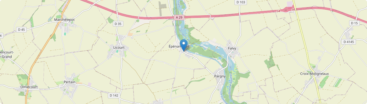 Épénancourt - Carte