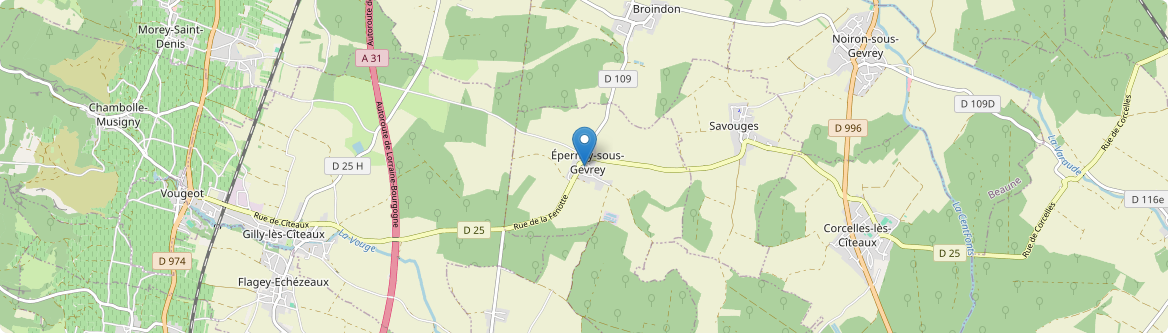 Épernay-sous-Gevrey - Carte