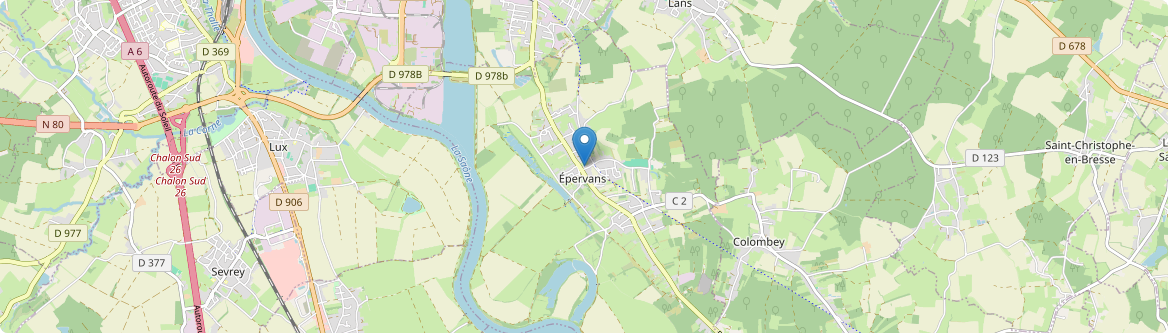 Épervans - Carte