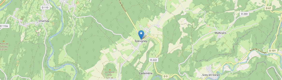 Épeugney - Carte